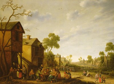 Dorfszene, 17. Jahrhundert von Joost Cornelisz. Droochsloot